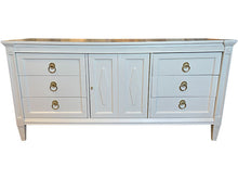Load image into Gallery viewer, 66&quot; Finished Dover Satin 1 Door 2 Drawer Vintage Buffet #08699
