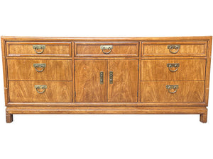 74" Unfinished 2 Door 7 Drawer Vintage Buffet #08711