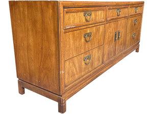 74" Unfinished 2 Door 7 Drawer Vintage Buffet #08711
