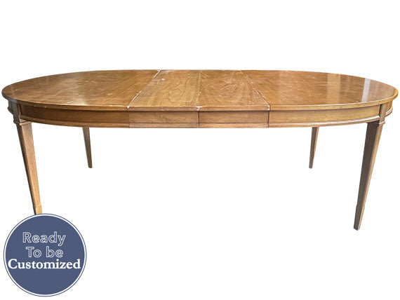 42'' Unfinished Vintage Dining Table Extendable #08717