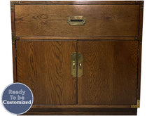 Load image into Gallery viewer, 30&quot; Unfinished 1 Drawer 2 Door Bernhardt Vintage Dresser #08727
