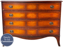 Load image into Gallery viewer, 48&quot; Unfinished 4 Drawer Widdicomb Vintage Dresser #08730
