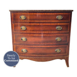 32" Unfinished 4 Drawer Vintage Dresser #08731