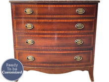 Load image into Gallery viewer, 32&quot; Unfinished 4 Drawer Vintage Dresser #08731
