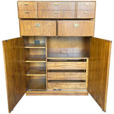 42.25" Unfinished 2 Drawer 2 Door Drexel Vintage Tallboy #08736
