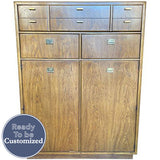 42.25" Unfinished 2 Drawer 2 Door Drexel Vintage Tallboy #08736