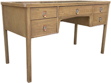 Load image into Gallery viewer, 42.25&quot; Unfinished 5 Drawer Kent Coffey Vintage Desk #08734
