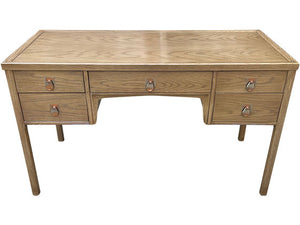 42.25" Unfinished 5 Drawer Kent Coffey Vintage Desk #08734