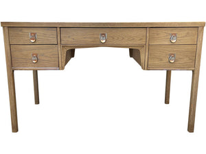 42.25" Unfinished 5 Drawer Kent Coffey Vintage Desk #08734