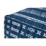 Indigo / Ivory Pouf