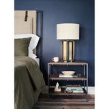 Leigh Upholstered Bed - Palm Ecru