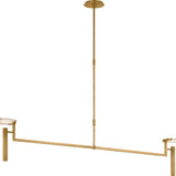 Melange Extra Large Floating Disc Linear Chandelier