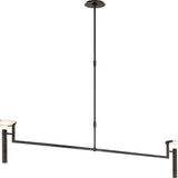 Melange Extra Large Floating Disc Linear Chandelier