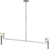 Melange Extra Large Floating Disc Linear Chandelier