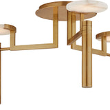 Melange Large Floating Disc Semi-Flush Chandelier