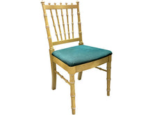 Load image into Gallery viewer, 18.5&quot; Unfinished Vintage Single Bamboo Style Chair + Fabric #08401
