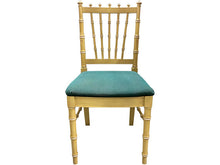 Load image into Gallery viewer, 18.5&quot; Unfinished Vintage Single Bamboo Style Chair + Fabric #08401
