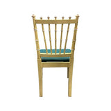 18.5" Unfinished Vintage Single Bamboo Style Chair + Fabric #08401