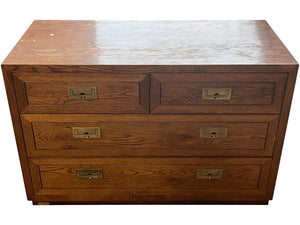 40" Unfinished 4 Drawer Henredon Vintage Dresser #08515