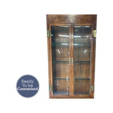 32" Unfinished 2 Door Vintage Hutch #08617