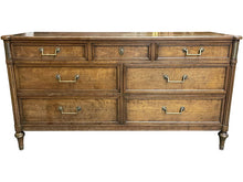 Load image into Gallery viewer, 60.5&quot; Unfinished 7 Drawer Kindel Vintage Dresser #08622
