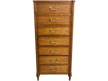 Load image into Gallery viewer, 24&quot; Unfinished 7 Drawer Vintage Tallboy #08621
