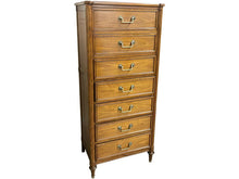 Load image into Gallery viewer, 24&quot; Unfinished 7 Drawer Vintage Tallboy #08621
