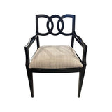 22.5" Finished Vintage Chair Set of 6 with Custom Upholstery  #08573