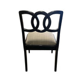 22.5" Finished Vintage Chair Set of 6 with Custom Upholstery  #08573