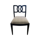 22.5" Finished Vintage Chair Set of 6 with Custom Upholstery  #08573