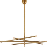 Rousseau Oversized Eight Light Articulating Chandelier