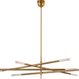 Rousseau Oversized Eight Light Articulating Chandelier