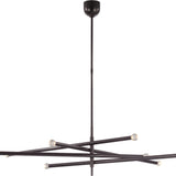 Rousseau Oversized Eight Light Articulating Chandelier