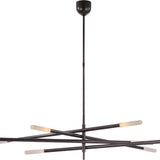 Rousseau Oversized Eight Light Articulating Chandelier