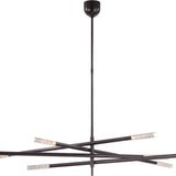 Rousseau Oversized Eight Light Articulating Chandelier