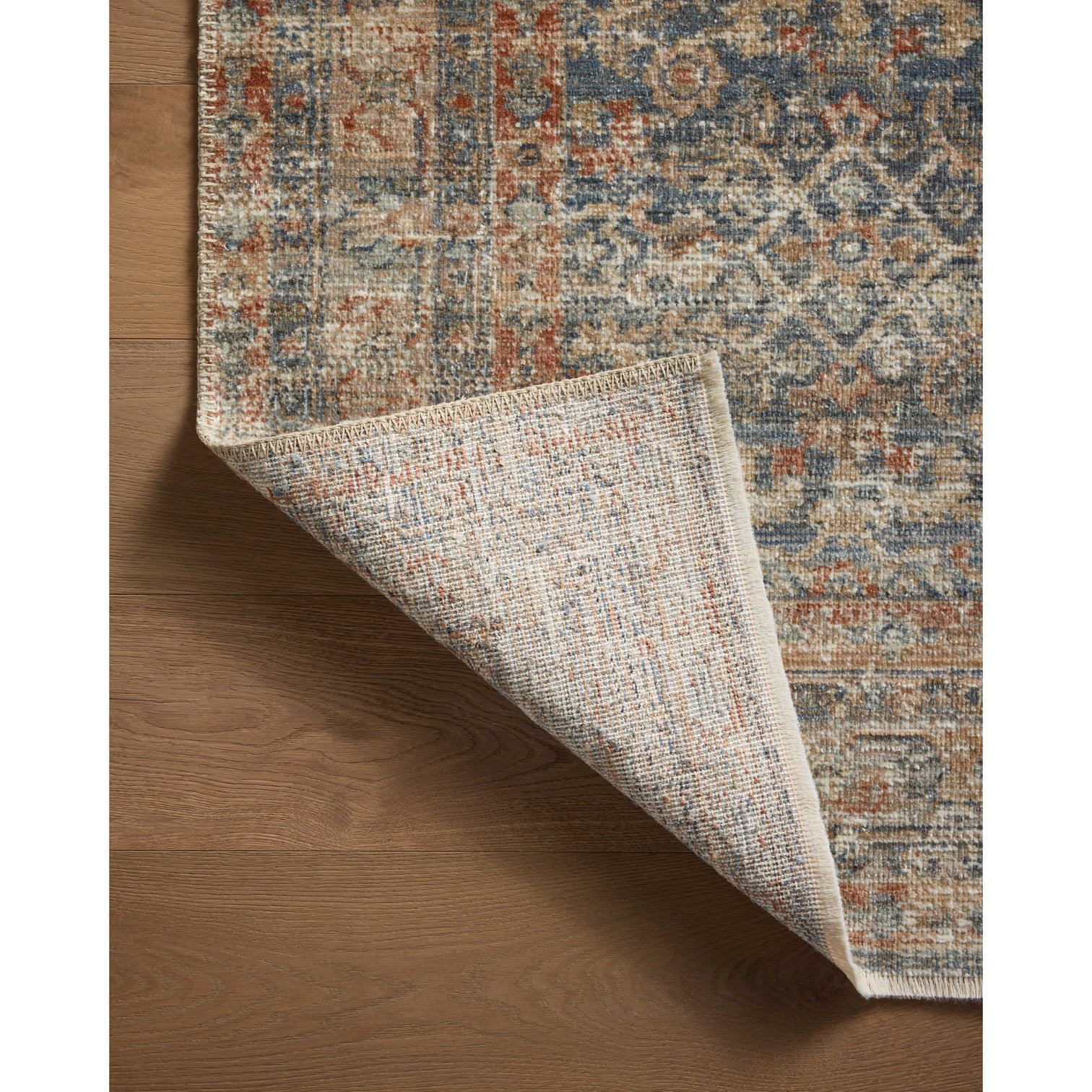 Heritage Blue / Rust Rug | MegMade – MegMade Store