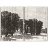 Grisaille Landscape Diptych Wall Art 78.5 × 58 in