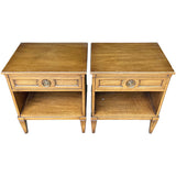 22" Unfinished 1 Drawer Henredon Vintage Nightstand Set of 2 #08871