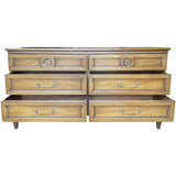 60" Unfinished 6 Drawer Vintage Dresser #08864