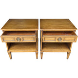 22" Unfinished 1 Drawer Henredon Vintage Nightstand Set of 2 #08871