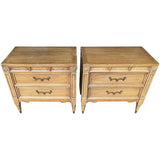 25" Unfinished 2 Drawer American Of Martinsville Vintage Nightstand Set of 2 #08870
