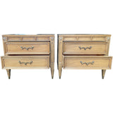 25" Unfinished 2 Drawer American Of Martinsville Vintage Nightstand Set of 2 #08870