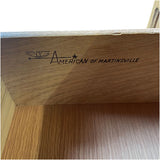 25" Unfinished 2 Drawer American Of Martinsville Vintage Nightstand Set of 2 #08870