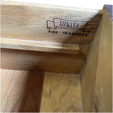 75" Unfinished 2 Door 6 Drawer White Fine Furniture Vintage Buffet #08865