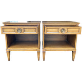 22" Unfinished 1 Drawer Henredon Vintage Nightstand Set of 2 #08871