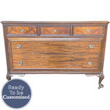 50" Unfinished 5 Drawer Marshall Field & Company Vintage Dresser #08869