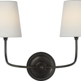 Vendome 16" Cordless Double Sconce