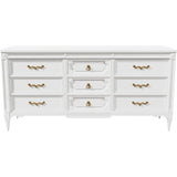 66" Unfinished 9 Drawer American Of Martinsville Vintage Dresser #08723