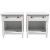 22" Unfinished 1 Drawer Kindel Vintage Nightstand Set of 2 #08623