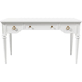 51" Unfinished 3 Drawer Vintage Console Table #08683